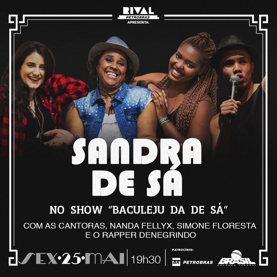Sandra de Sá – “Baculêju da de Sá”(25/05)