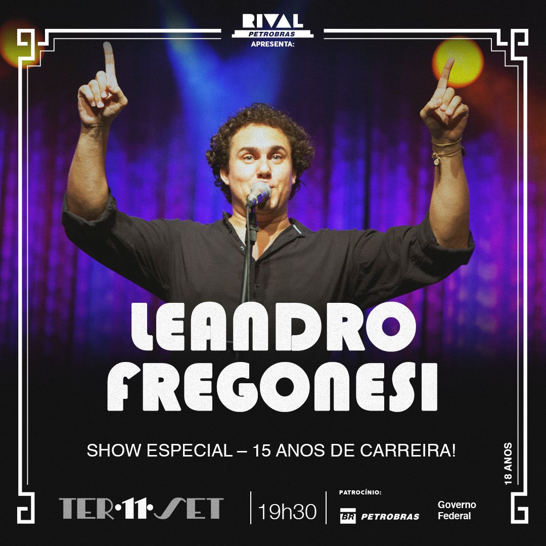 11/09 ???? Leandro Fregonesi – Show celebra 15 anos de carreiro do cantor