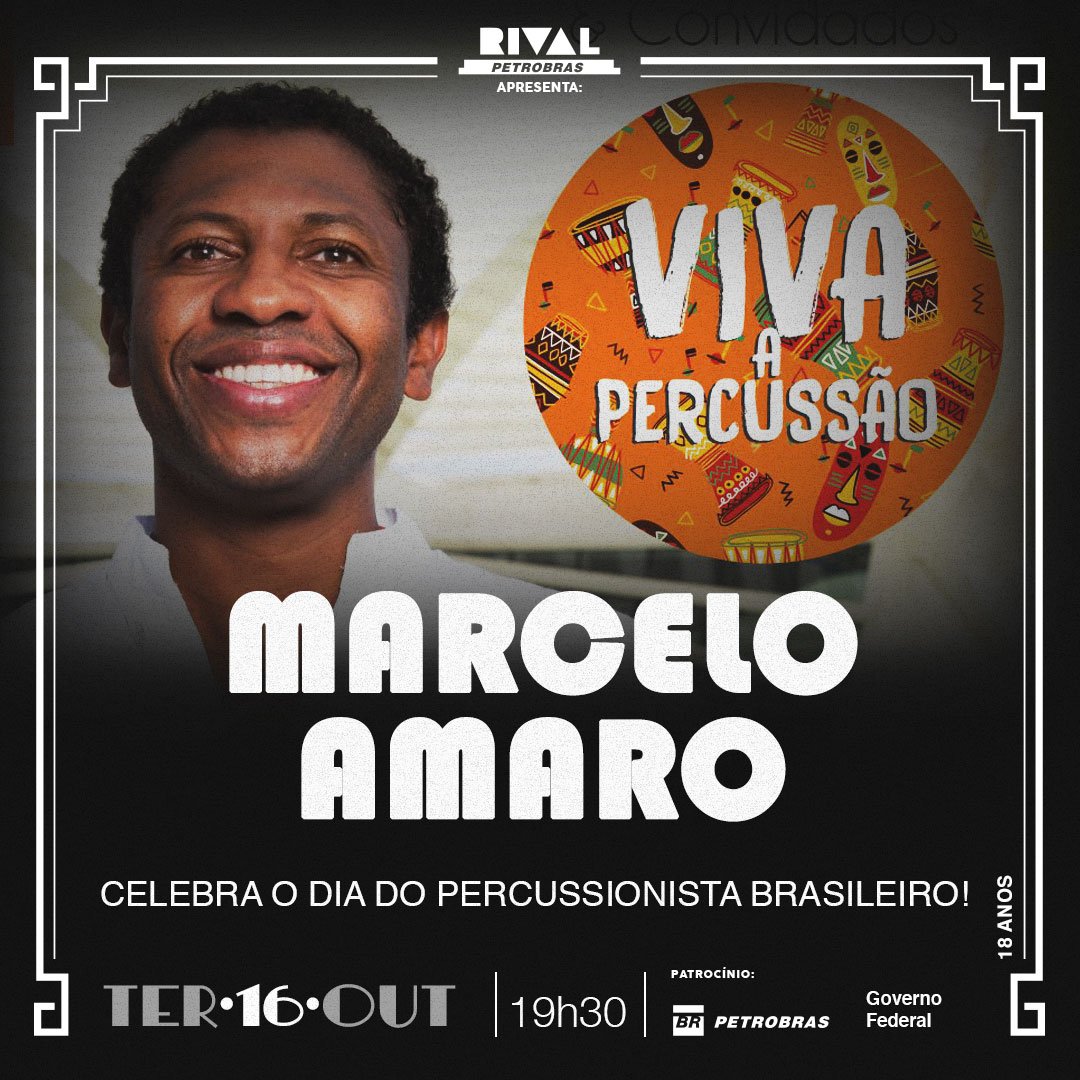 16/10 ~ Marcelo Amaro | Show “Viva a Percussão”