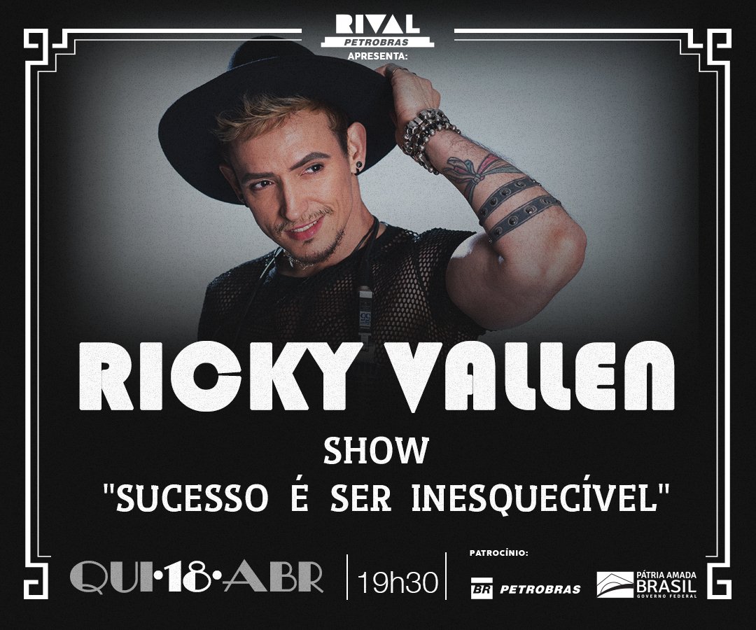 18/04 ~ Ricky Vallen no show “Sucesso é ser inesquecível”