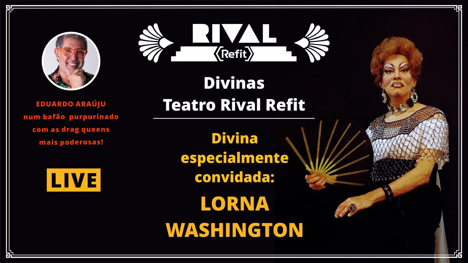 Live com a divina Lorna Washington